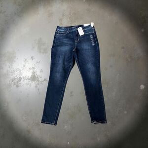 NWT Maurices High Rise Dark Wash Jeans Jeggings Size Large 32x30 #13